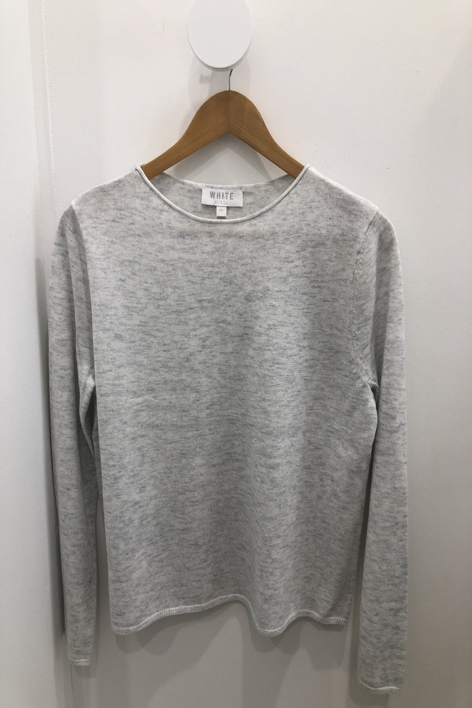 Amy Sweater - Winter Marl - Armadi - White by FTL - Knitwear