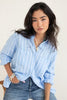 Boyfriend Linen Shirt -  Amalfi Stripe - Armadi - Hut - Shirts