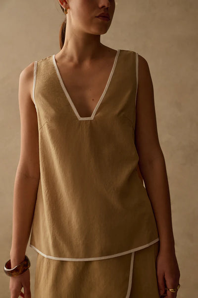 Winona Top - Tan - Armadi - Sancia - Top