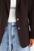 Diploma Two Button Vent Sleeve Blazer - Dark Chocolate - Armadi - Among the Brave - Jacket/Coat