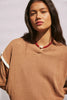 Orlando Oversized Tee - Pecan & Cream - Armadi - Arcaa - Tee