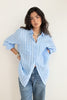 Boyfriend Linen Shirt -  Amalfi Stripe - Armadi - Hut - Shirts