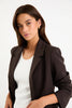 Diploma Two Button Vent Sleeve Blazer - Dark Chocolate - Armadi - Among the Brave - Jacket/Coat