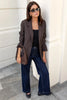 Diploma Two Button Vent Sleeve Blazer - Dark Chocolate - Armadi - Among the Brave - Jacket/Coat