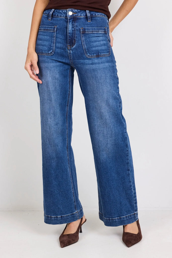 Zoey Pocket Jean - Marine Blue - Armadi - Among the Brave - Jeans