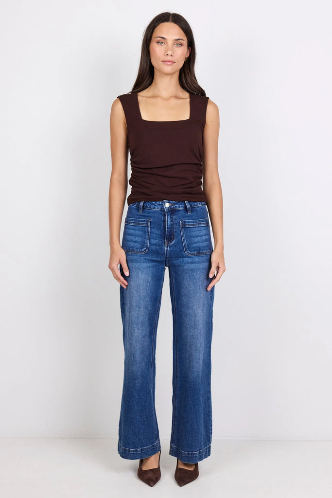 Zoey Pocket Jean - Marine Blue - Armadi - Among the Brave - Jeans