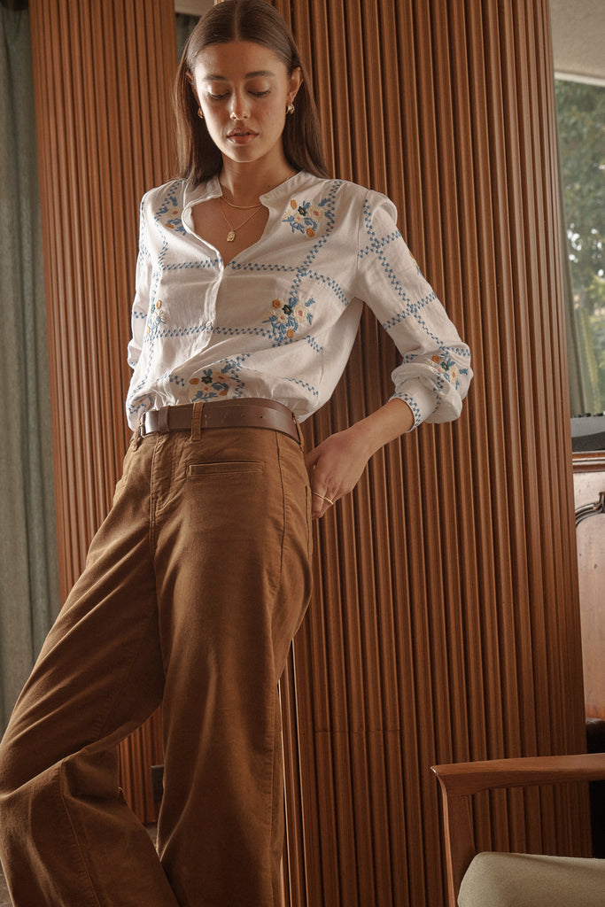 Carol Shirt - Coconut White - Armadi - Kireina - Shirts