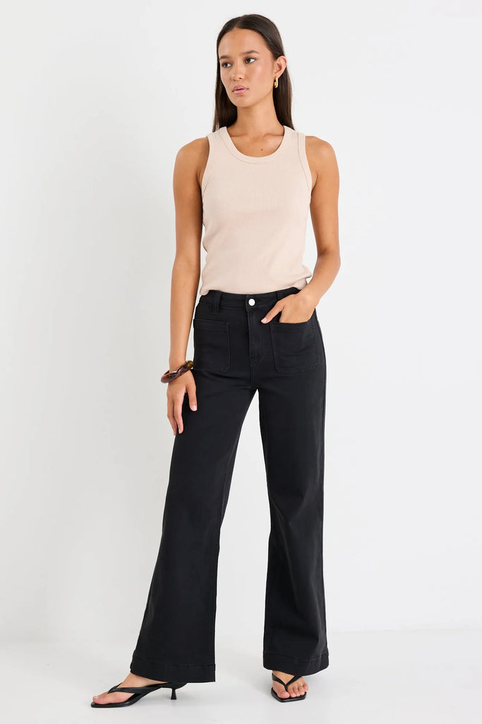 Zoey Pocket Jean - Black - Armadi - Among the Brave - Jeans