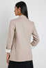 Dock Ramie Rolled Sleeve Blazer - Taupe - Armadi - Ivy & Jack - Jacket/Coat