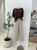 Noa Knit Tee - Chocolate - Armadi - . - Top