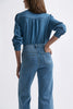 Freya Jean Leather Pocket - 70's Blue - Armadi - Kireina - Jeans