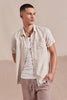 Hampton Linen S/S Shirt - Oatmeal - Armadi - Academy Brand - Men
