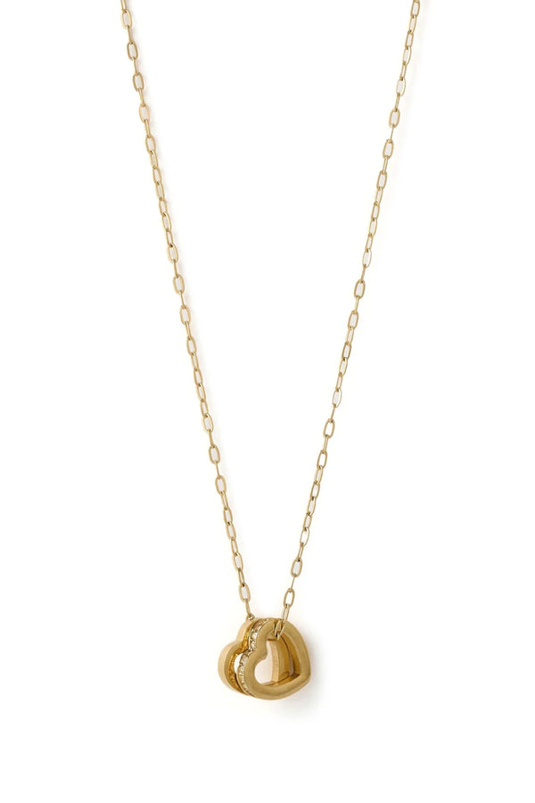 Heart to Heart Necklace - Stone