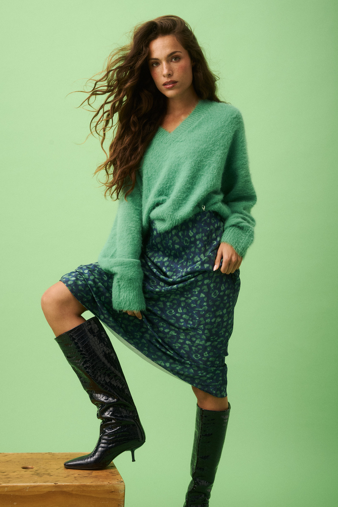 Emmie Knit Sweater - Sea Green - Armadi - Cartel & Willow - Knitwear