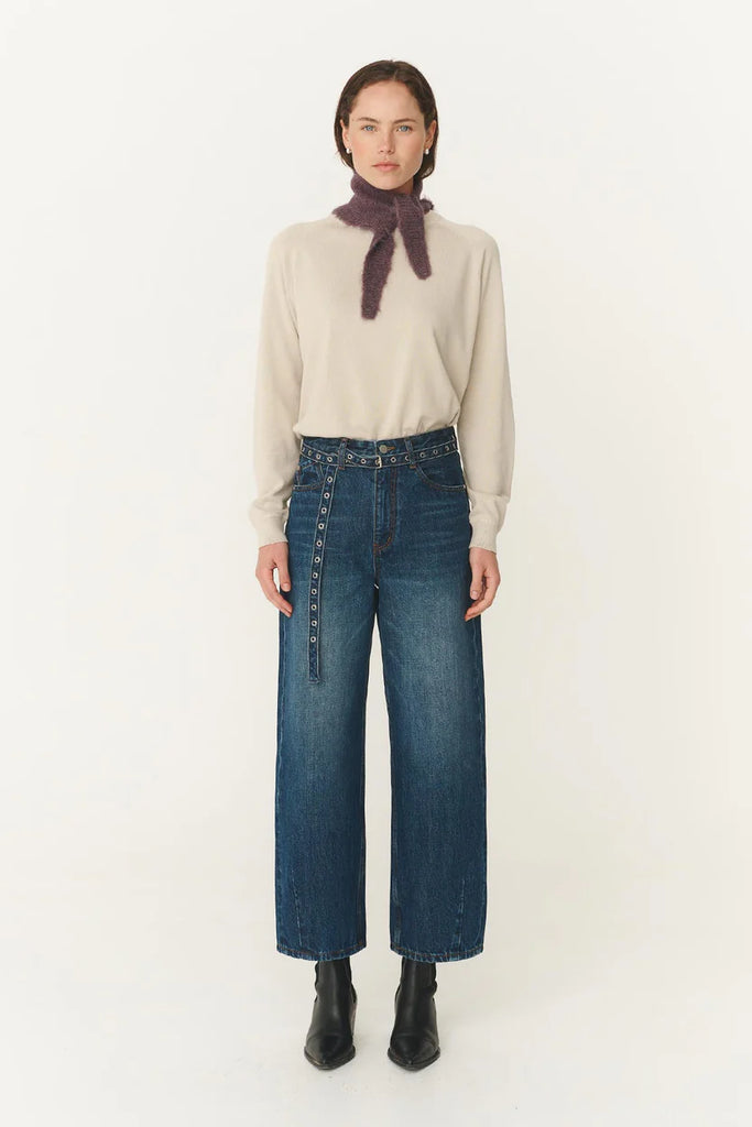Tiga Pigment Knit Jumper - Stone - Armadi - Rowie - Knitwear