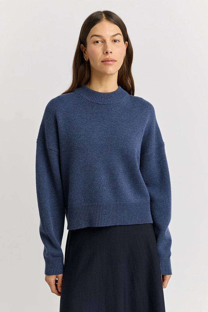 Drop Shoulder Crew - Galaxy - Armadi - Toorallie - Knitwear