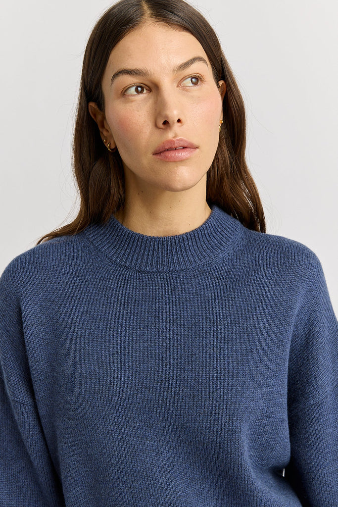 Drop Shoulder Crew - Galaxy - Armadi - Toorallie - Knitwear