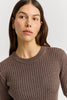 Rib Knit Top - Mocha - Armadi - Toorallie - Top
