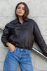 Troupe PU Leather Zip Through Bomber Jacket - Chocolate - Armadi - Stories be Told - Jacket/Coat