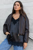 Troupe PU Leather Zip Through Bomber Jacket - Chocolate - Armadi - Stories be Told - Jacket/Coat