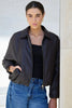 Troupe PU Leather Zip Through Bomber Jacket - Chocolate - Armadi - Stories be Told - Jacket/Coat