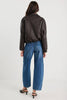 Troupe PU Leather Zip Through Bomber Jacket - Chocolate - Armadi - Stories be Told - Jacket/Coat