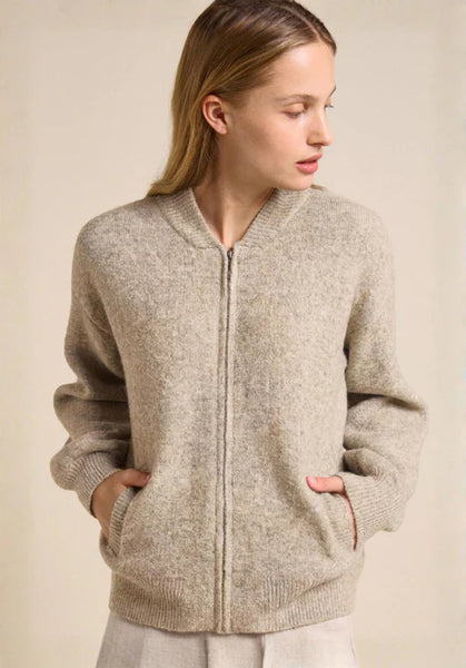 Knitted Bomber - Natural - Armadi - Little Lies - Knitwear
