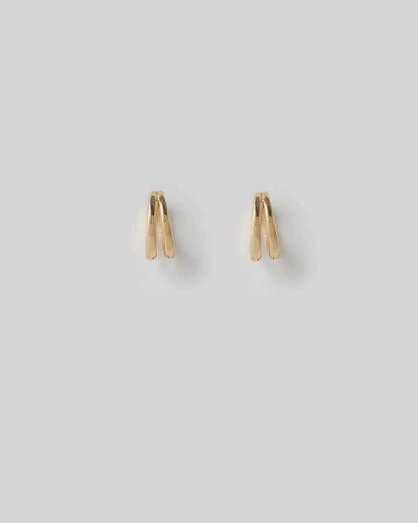 Jean Gold Huggie Earrings - Armadi - Arms of Eve - Jewellery