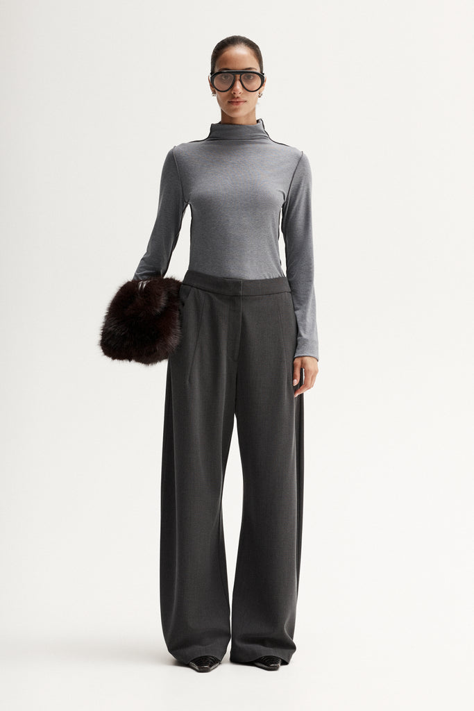 Darby Top - Charcoal Marle - Armadi - Elka Collective - Top