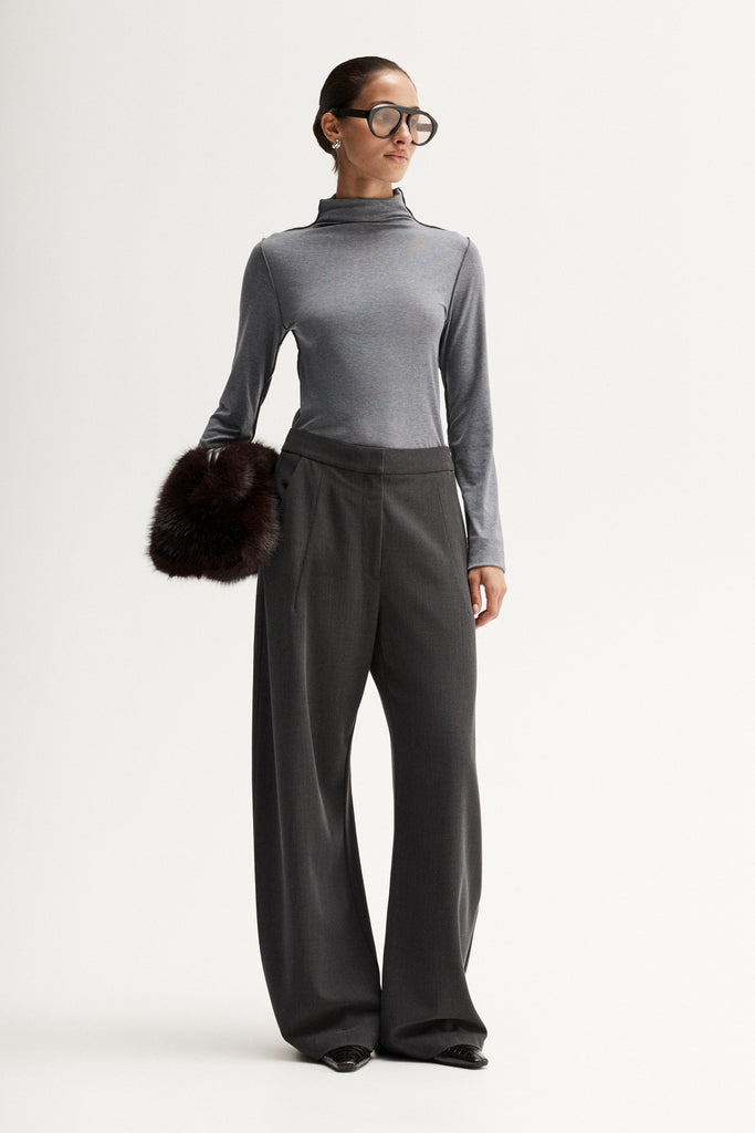 Darby Top - Charcoal Marle - Armadi - Elka Collective - Top