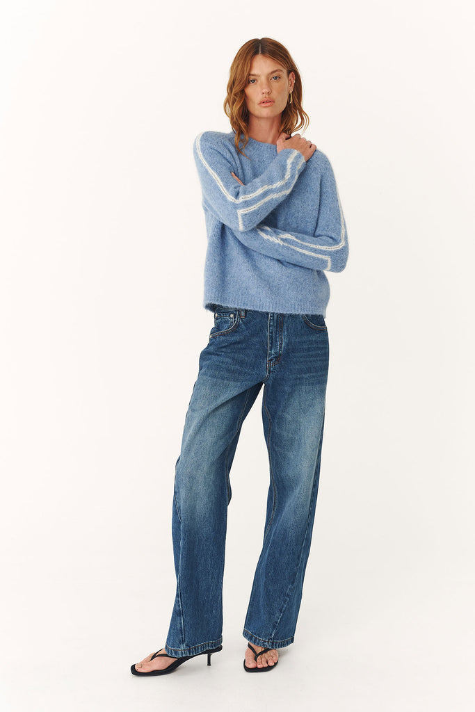 Lana Knit Jumper - Sky - Armadi - Rowie - Knitwear