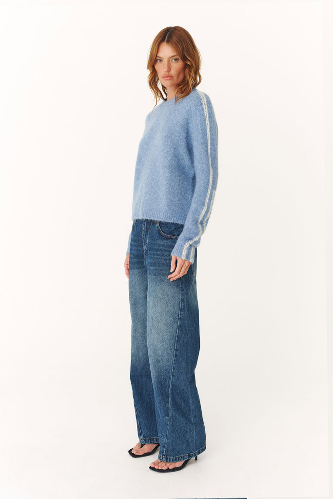 Lana Knit Jumper - Sky - Armadi - Rowie - Knitwear