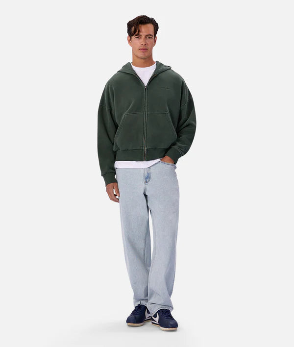 Staten Zip Through Hoodie - Lawn - Armadi - Industrie - Men