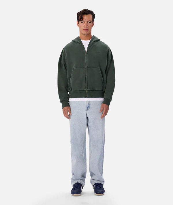 Staten Zip Through Hoodie - Lawn - Armadi - Industrie - Men