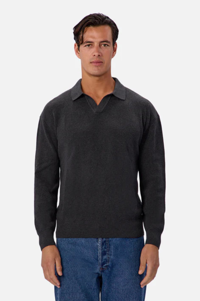 New England Polo Knit - Gasoline - Armadi - Industrie - Men