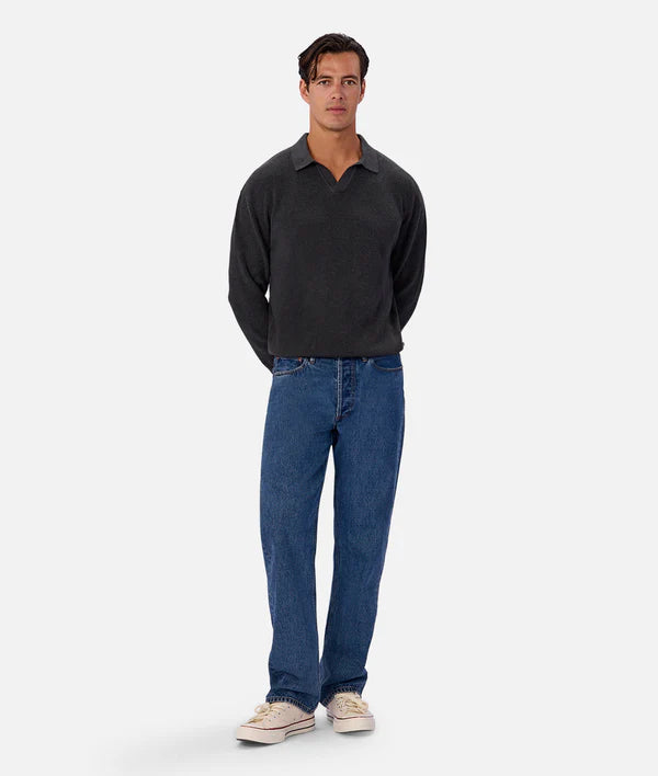 New England Polo Knit - Gasoline - Armadi - Industrie - Men