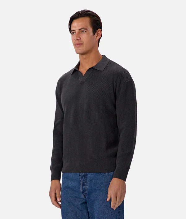 New England Polo Knit - Gasoline - Armadi - Industrie - Men