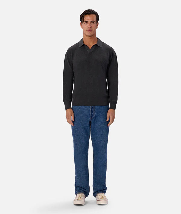 New England Polo Knit - Gasoline - Armadi - Industrie - Men