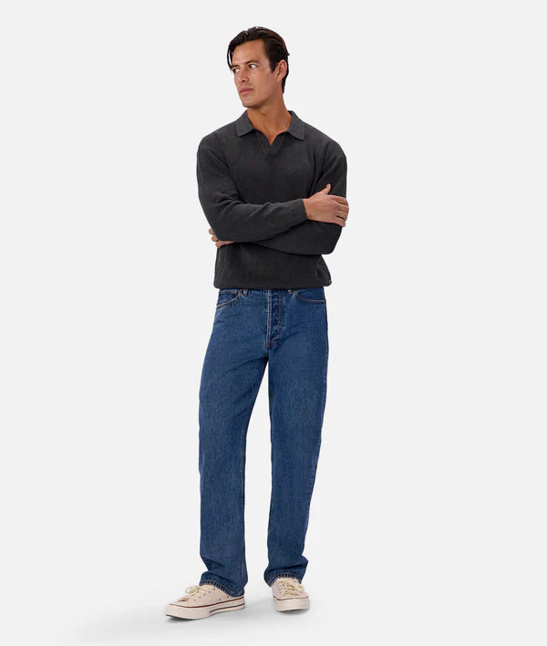 New England Polo Knit - Gasoline - Armadi - Industrie - Men