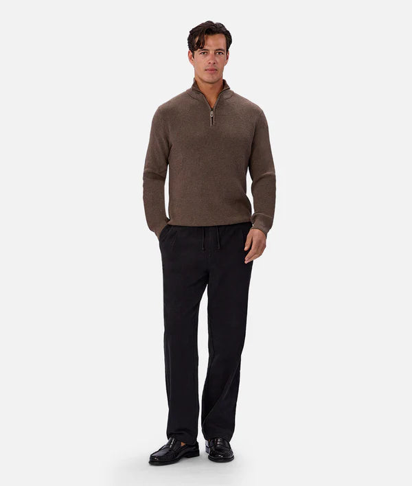 New England Zip Neck Knit - Wood - Armadi - Industrie - Men