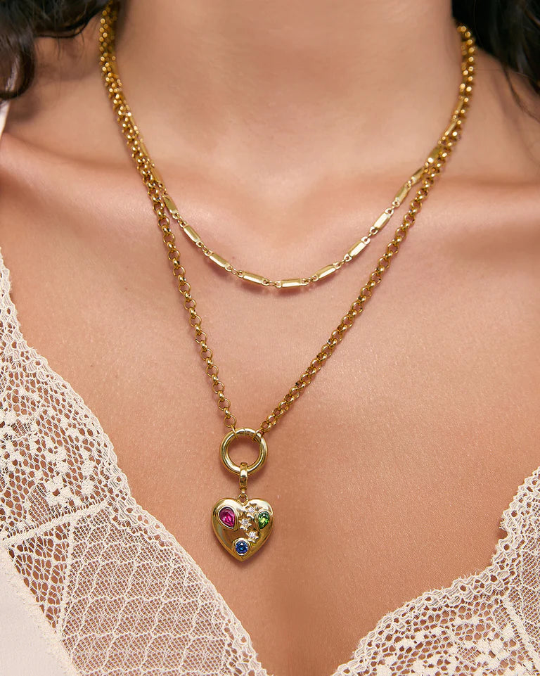 Circle Charm Necklace - Gold - Armadi - Arms of Eve - Jewellery