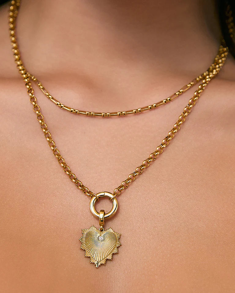 Circle Charm Necklace - Gold - Armadi - Arms of Eve - Jewellery