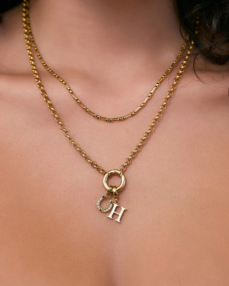 Circle Charm Necklace - Gold - Armadi - Arms of Eve - Jewellery