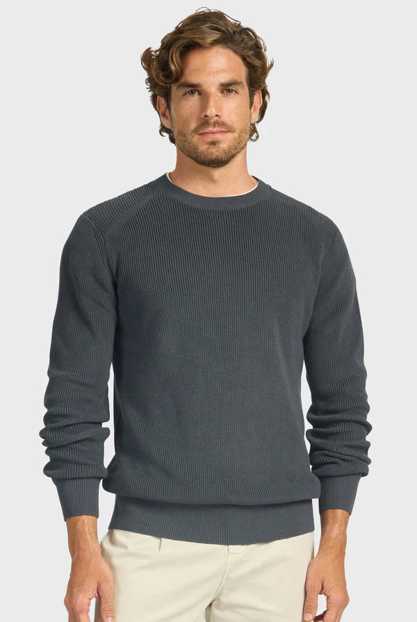 Oliver Knit Crew - Space Blue