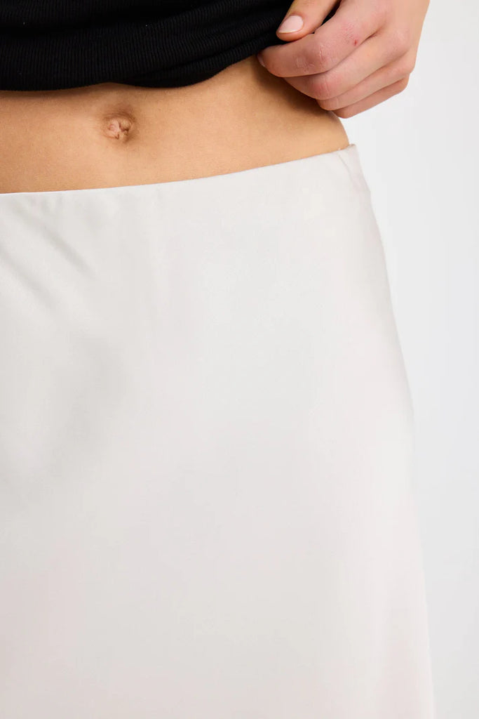Prodigy Satin Bias Midi Skirt - Pearl - Armadi - Stories be Told - Skirt