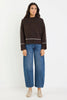 Quest Contrast Jumper - Chocolate - Armadi - Stories be Told - Knitwear