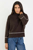 Quest Contrast Jumper - Chocolate - Armadi - Stories be Told - Knitwear