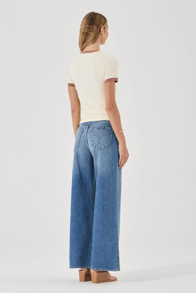 Classic Ringer Tee - Cream - Armadi - Rolla's - Tee