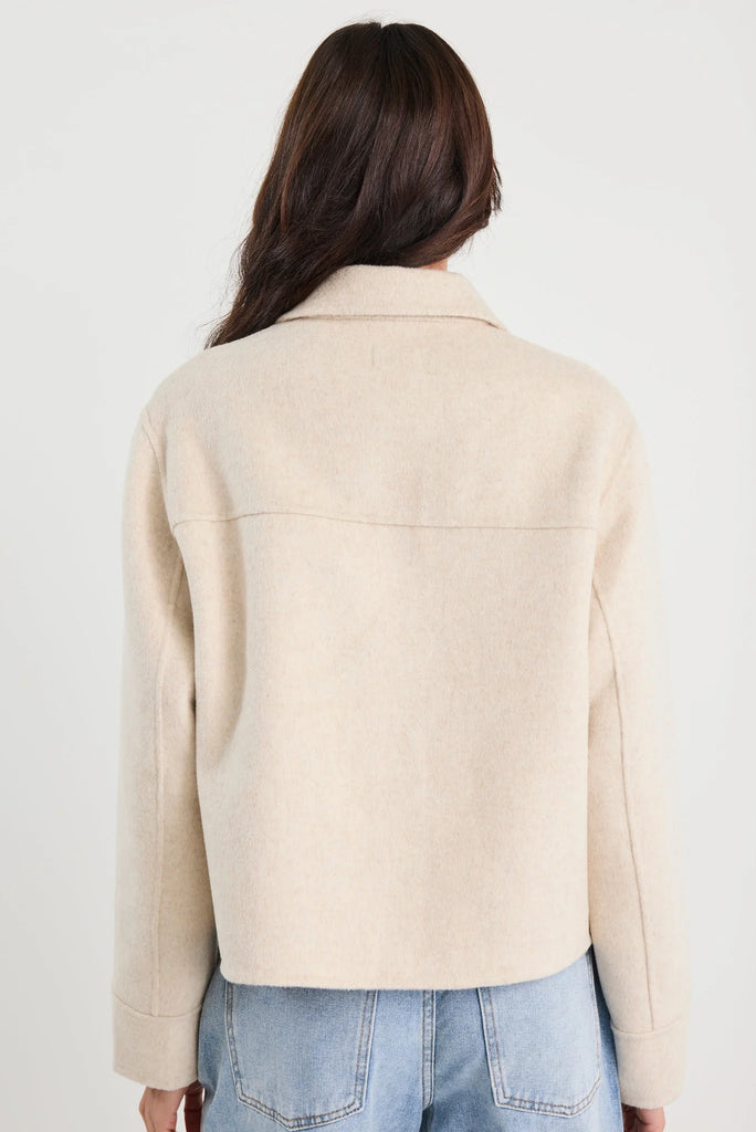 Ranger Wool Blend Jacket - Oat Marle - Armadi - by rosa. - Jacket/Coat