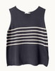 Placement Stripe Tank - Navy/White - Armadi - Little Lies - Top
